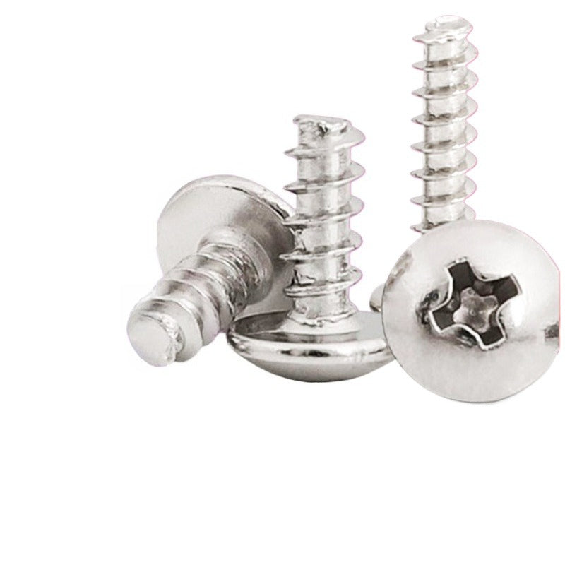 M2/M3 304 stainless steel large flat head screw Cross flat tail self-tapping screw Mushroom head umbrella head self-tapping screw  for Electronic & Furniture Assembly