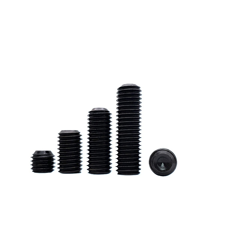 DIN916/GB80 M1.6-M24 Concave End Screw | 12.9 Grade Hex Socket Headless Industrial Set Screw
