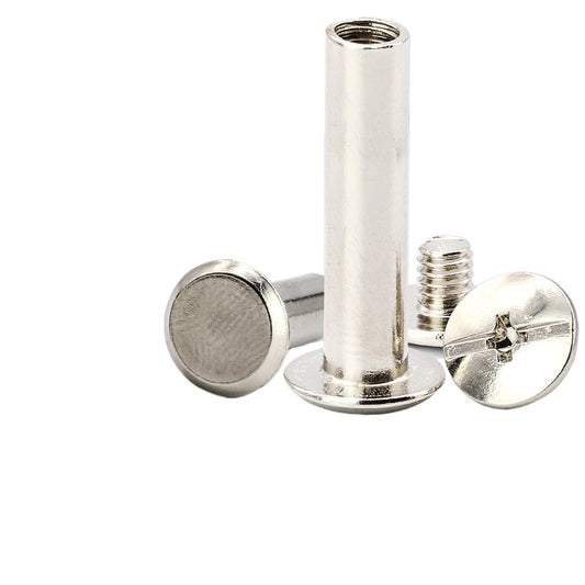 φ3/φ3.5/φ4.5 201 Stainless steel child and mother rivets Flat head pair lock letter nails Hand percussion rivets for Bags, Leather & Crafts