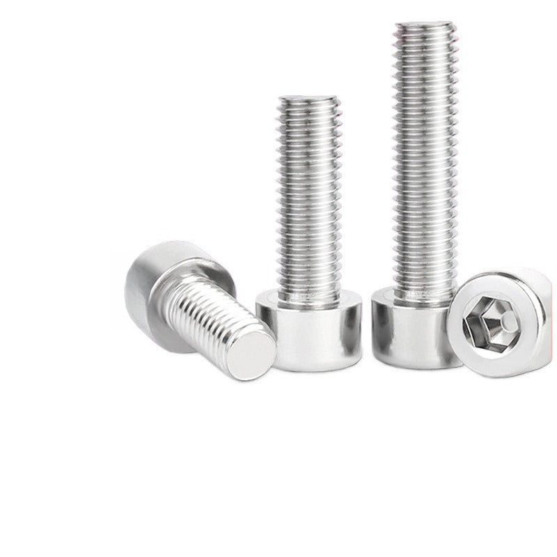 M2 M4 304 Stainless Steel Smooth Cylindrical Head Hex Socket Screws Allen Head Cap Screws for Machinery and Furniture Assembly