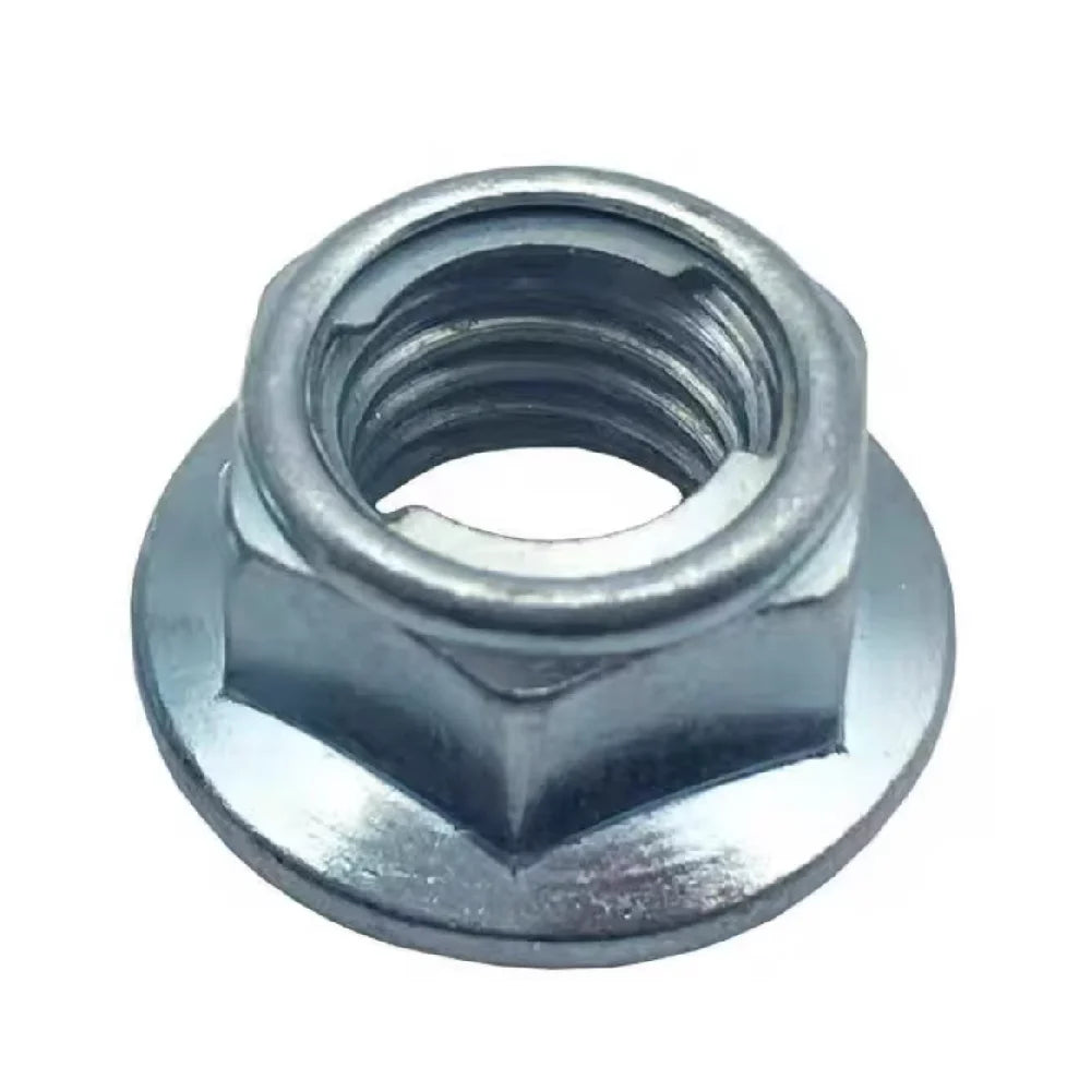 1-10pcs  GB6187 Plating Zinc 10 class Prevailing Torque Type All Metal Insert Hexagon Lock Nut With Flange Hex Self Locking