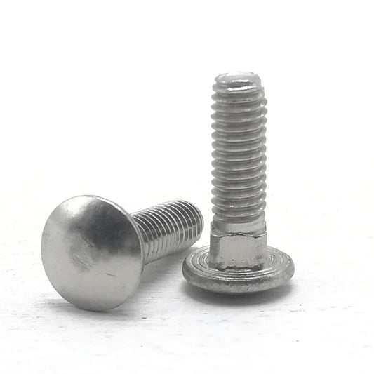 1-10pcs M3 M4 M5 M6 M8 M10 M12 DIN603 304 stainless steel Carriage Screws Carriage Bolts Shelf Screws Computer Desk Accessories