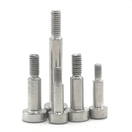 1/5pcs M2M2.5M3M4M5M6M8M10M12 304 A2 Stainless Steel Hex Hexagon Socket Cap Head Shoulder Roller Bearing Screw Bolt High Tensile