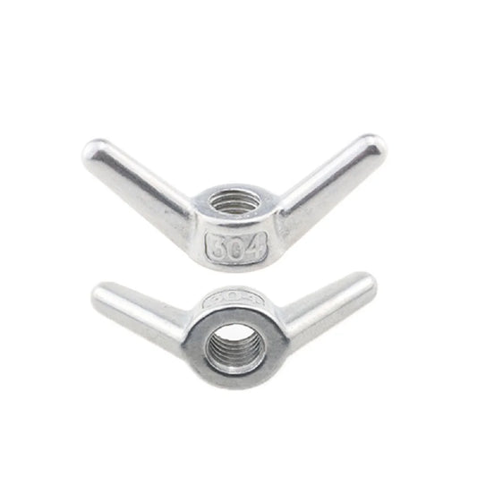 1-5pcs  M6 M8 M10 M12 Wing Nut 304 Stainless Steel  Hand Screw Nut Big Ear Butterfly Nuts Screw Nut