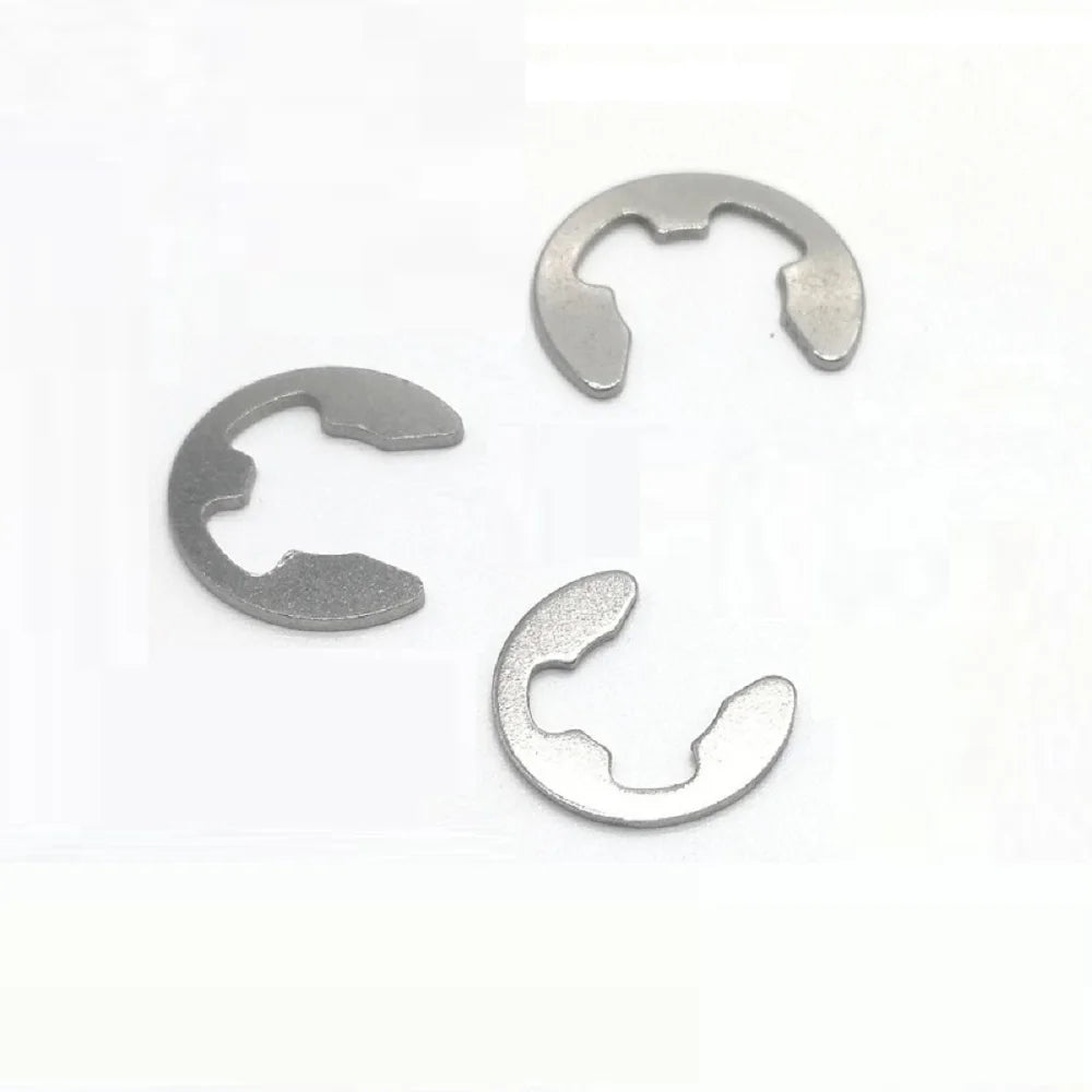 10-100pcs DIN6799 GB896 M1.5/2/2.5/3/4/5/6/7/8/9/10 Stainless Steel 304 A2 E Clip / Circlips Retaining Ring For Shafts