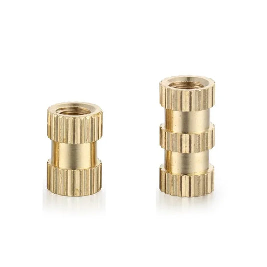 1000pcs/lot wholesale M2  OD3.2/ OD3.5/OD4 Brass insert nut Injection Molding Brass Knurled Thread Inserts Nuts