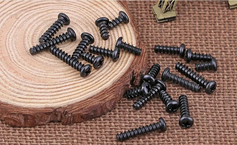 1000pcs m1.4 m1.7 m2 m2.3 m2.6 m3 black pan round head flat tail end self tapping screw