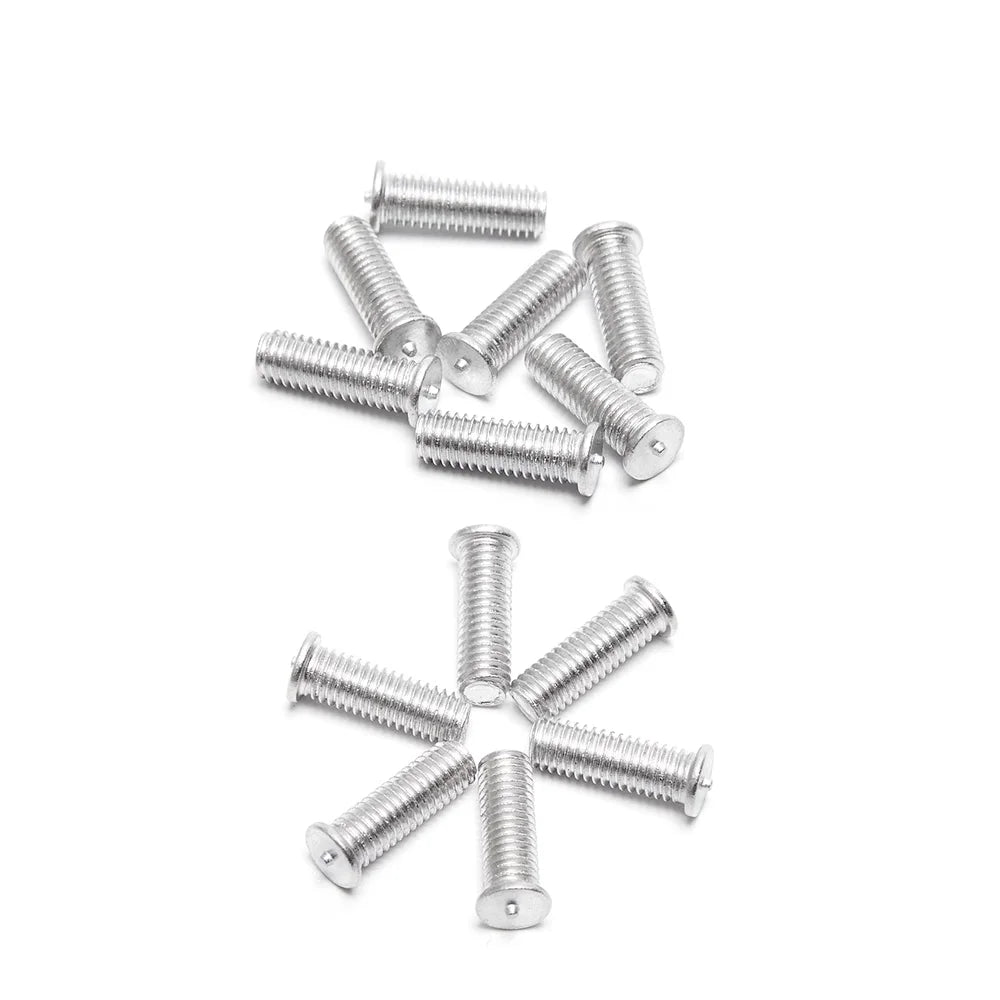 100pcs Welding Screws M3 M4 M5 M6 M8  aluminum Weld Threaded Studs for Capacitor Discharge Spot Nails