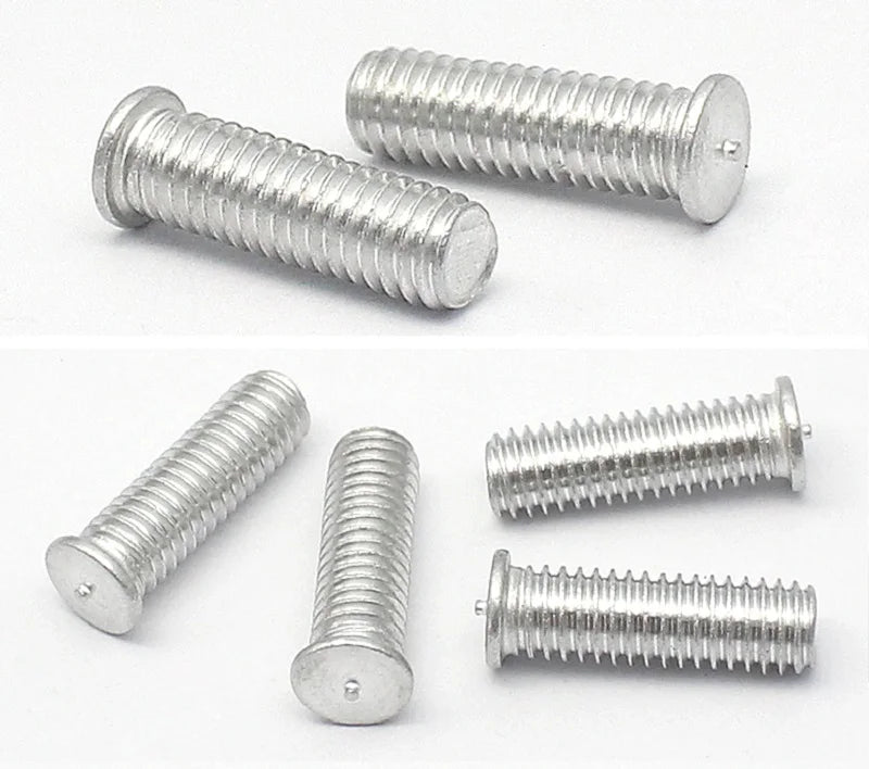 100pcs Welding Screws M3 M4 M5 M6 M8  aluminum Weld Threaded Studs for Capacitor Discharge Spot Nails