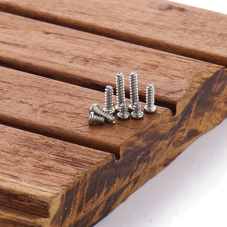 M1.2 M1.4 M1.6 Nickel Plated Phillips Pan/Round Head Flat Tail Self Tapping Screws - Small Precision Screws for Electronics & Models