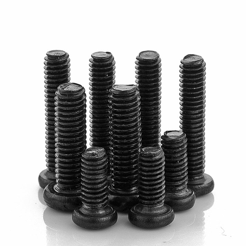 M2M3M4M6M8 Black-plated zinc 304 stainless steel cross round head screw machine screw pan head bolt small screw  for Industrial & Home DIY