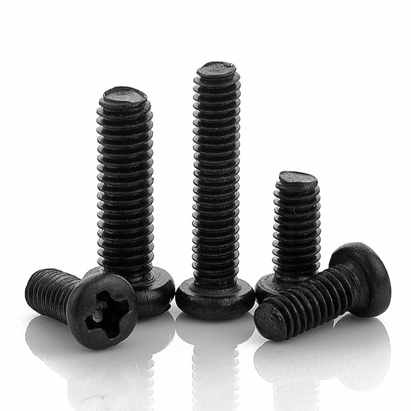 M2M3M4M6M8 Black-plated zinc 304 stainless steel cross round head screw machine screw pan head bolt small screw  for Industrial & Home DIY