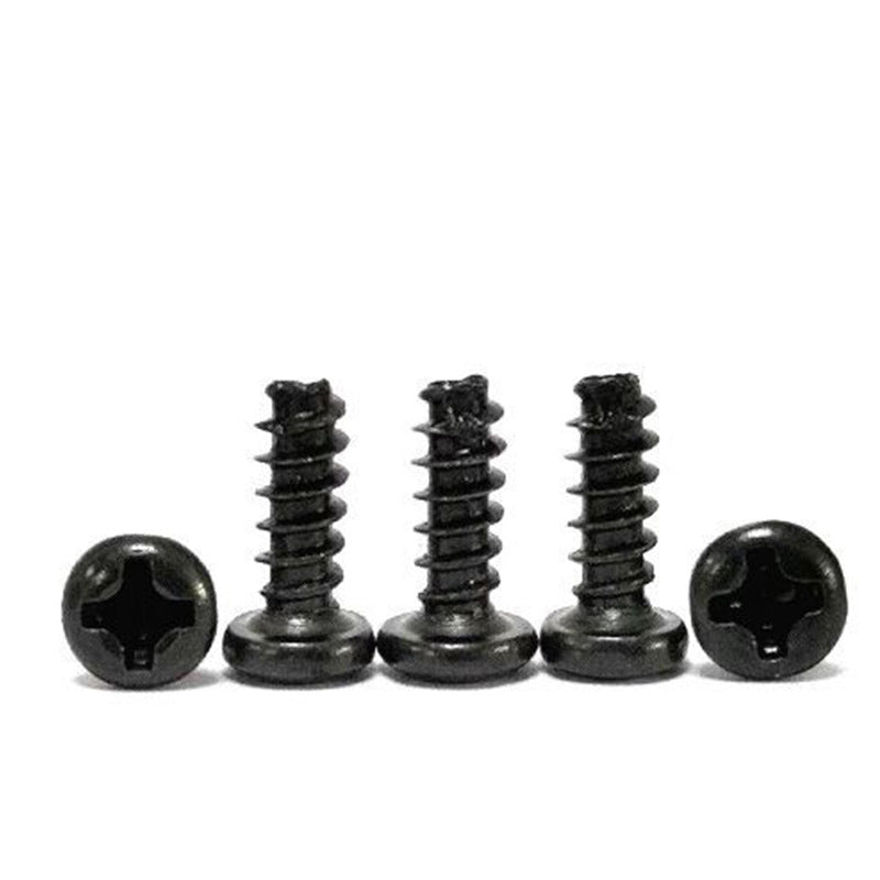 PT Black Cross Round Head Cut Tail Self-Tapping Screw Cross Slot Pan Head Milling Tail Screw M2 | M3 | M4 | M5