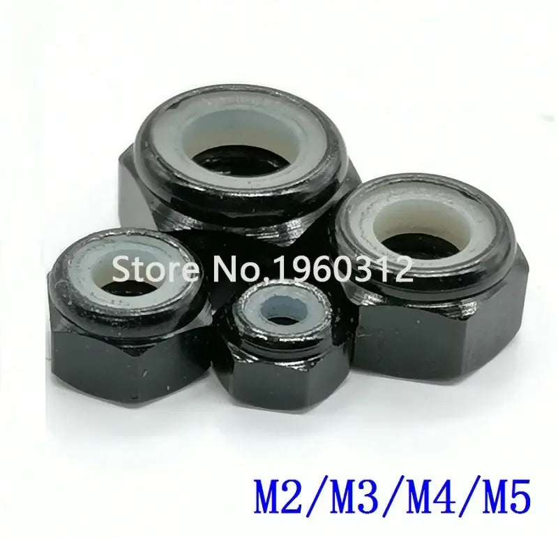 10pcs M2 M2.5 M3 M4 M5 M6 M8 colourful  Aluminum Nylon Insert Lock Nut Self-locking Nuts Locknuts Model Hex Nut DIN985