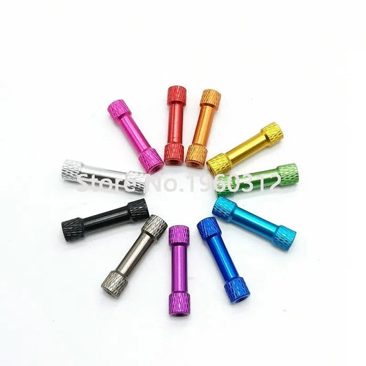 10pcs M3*15/20/25/28/30/35mm Knurled Aluminum Standoff Spacers OD=6mm Multicolor aluminum Rods for RC Parts