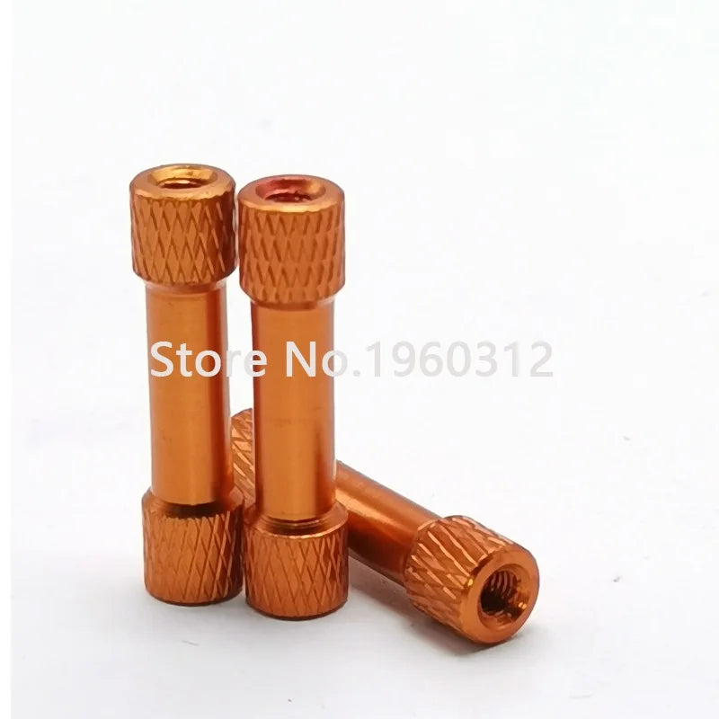 10pcs M3*15/20/25/28/30/35mm Knurled Aluminum Standoff Spacers OD=6mm Multicolor aluminum Rods for RC Parts