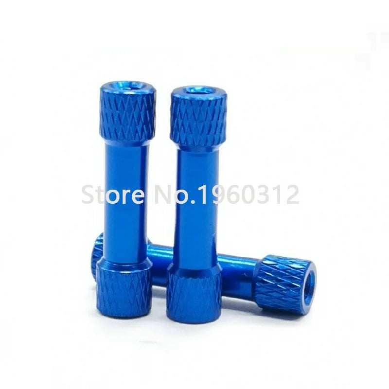 10pcs M3*15/20/25/28/30/35mm Knurled Aluminum Standoff Spacers OD=6mm Multicolor aluminum Rods for RC Parts