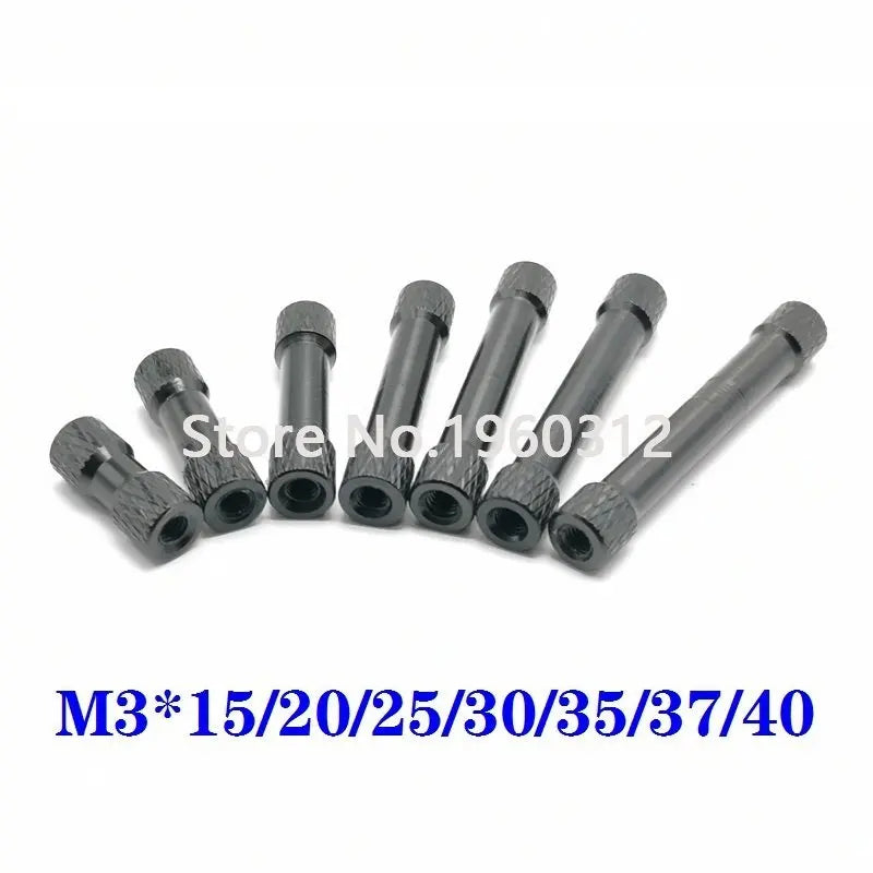 10pcs M3*15/20/25/28/30/35mm Knurled Aluminum Standoff Spacers OD=6mm Multicolor aluminum Rods for RC Parts