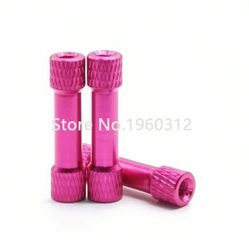 10pcs M3*15/20/25/28/30/35mm Knurled Aluminum Standoff Spacers OD=6mm Multicolor aluminum Rods for RC Parts