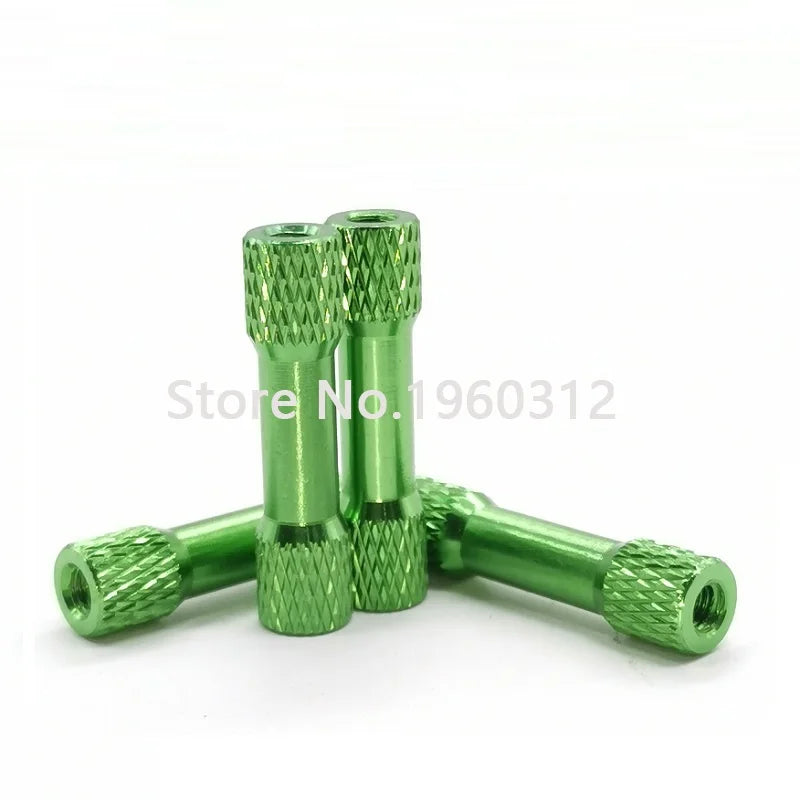 10pcs M3*15/20/25/28/30/35mm Knurled Aluminum Standoff Spacers OD=6mm Multicolor aluminum Rods for RC Parts