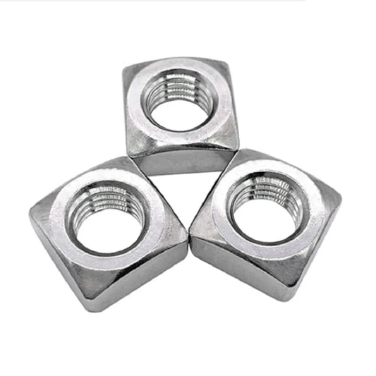 10pcs Stainless steel American GB39 square nut 6#-32 8#-32 10#-24 1/4-20  5/16-18 3/8-16 metric DIN557 square nut