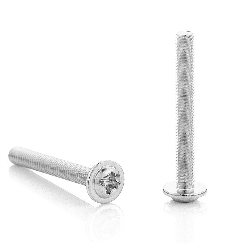 M2/M3/M4/M5 Galvanized Cross Round Head Padded Meson Screws Pan Head Handle Screws Furniture Screws for Furniture Installation