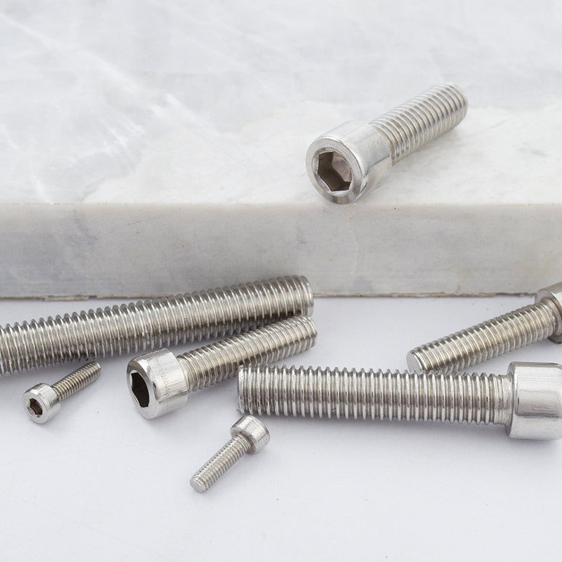 M3-M8 Galvanized Smooth Cup Head Hex Socket Bolts Half Thread Cylindrical Head Fasteners for Home & Industrial Use