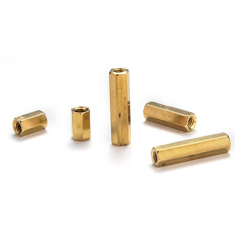 M2/M3/M5 Pure Copper Double Pass Hexagonal Studs Internal Thread Hollow Support Isolation Column for Computer Motherboard