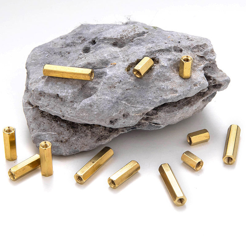 M2/M3/M5 Pure Copper Double Pass Hexagonal Studs Internal Thread Hollow Support Isolation Column for Computer Motherboard