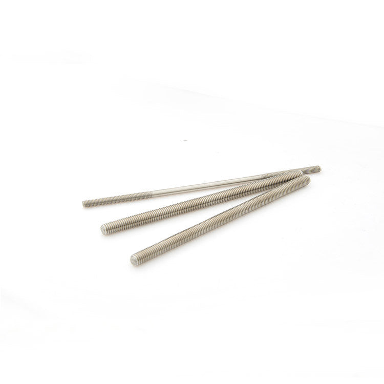 1/2, 3/16, 5/16 304 stainless steel inch full threaded screw through wire tooth strip headless screw for Machinery & Furniture Assembly