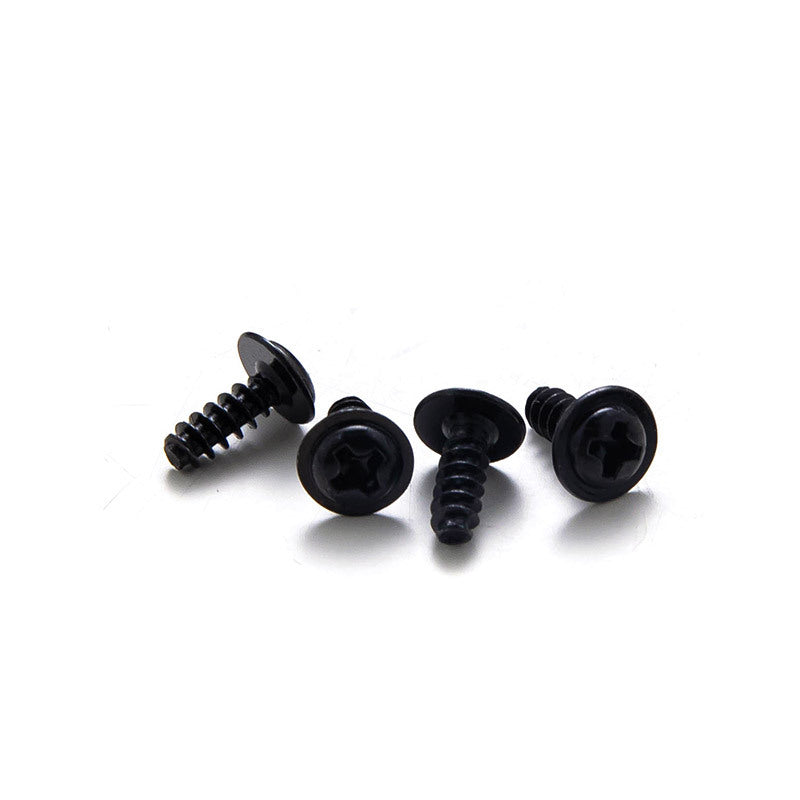M1.4M2M3M4 Black-plated round head with padded flat tail self-tapping screws Cross pan head with self-tapping screws  for DIY & Electronics
