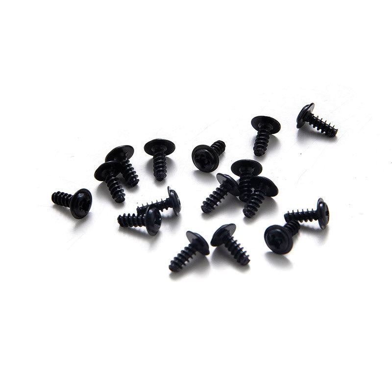 M1.4M2M3M4 Black-plated round head with padded flat tail self-tapping screws Cross pan head with self-tapping screws  for DIY & Electronics