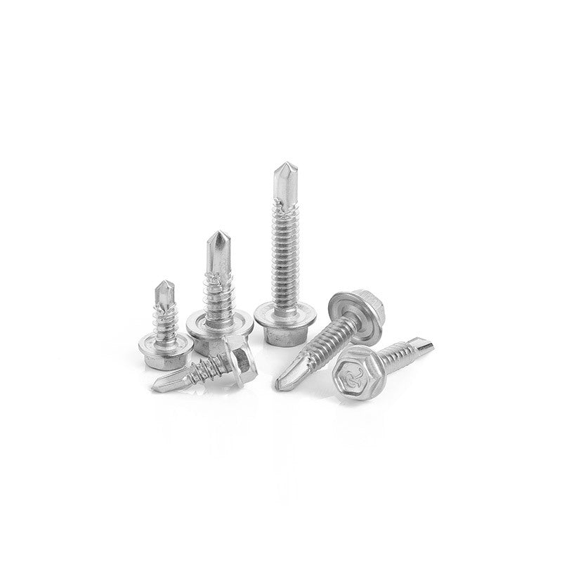 M4.2 410 Stainless Steel Hex Self Drilling Screws Color Zinc Dovetail Flange Self Tapping Screws for Color Steel & Metal