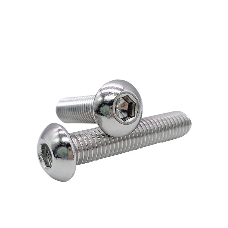 ISO7380 316 Stainless Steel Screw Button Mushroom Head Hex Machine Screw M2-M12 Fastener