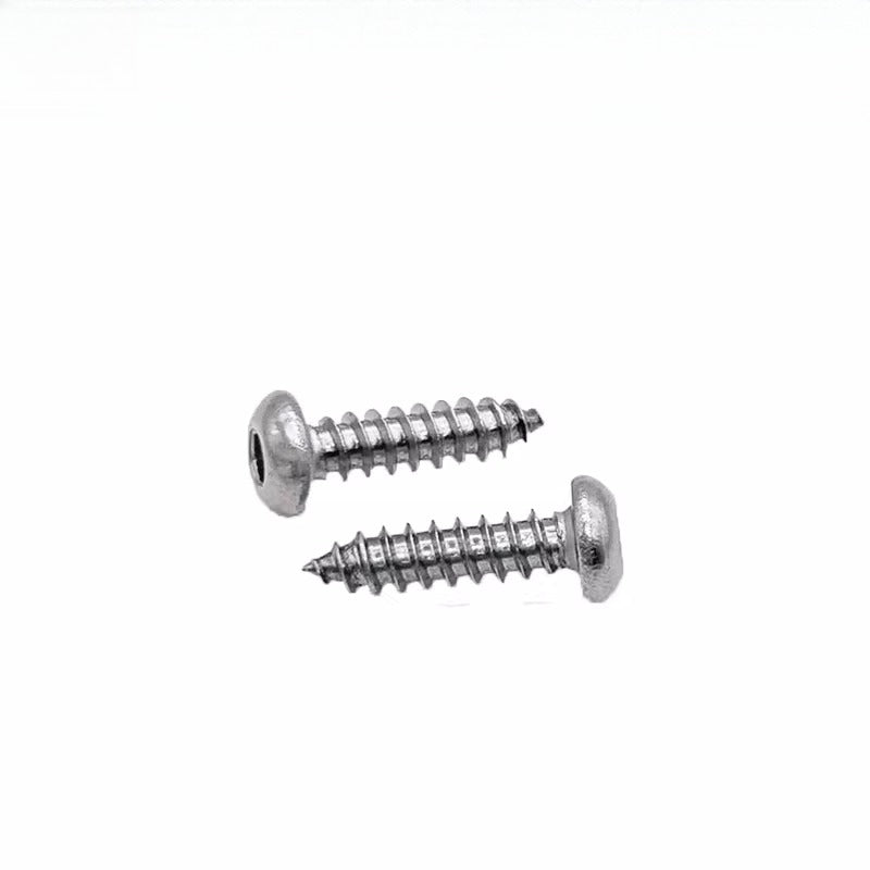 M3-M6 304 Stainless Steel Pan Head Self-Tapping Screw  Hex Socket Mushroom Head Wood Screw