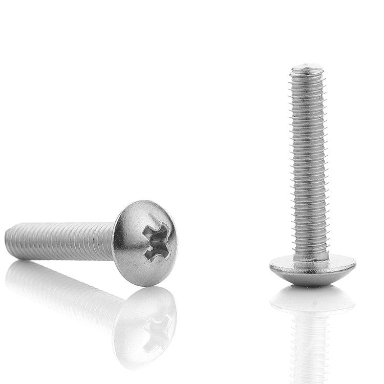 M6/M8 304 stainless steel cross large flat head screw cross slot machine screw mushroom head umbrella head machine tooth screw  for Furniture & Hardware