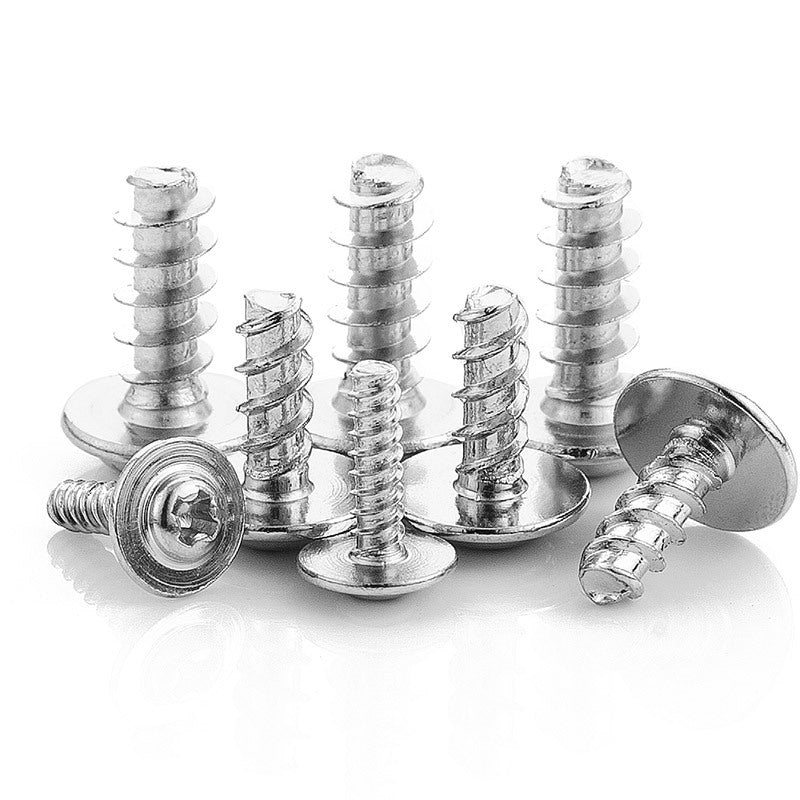 M2M3M4M5 304 stainless steel cross groove round head with spacer flat tail self-tapping screw pan head with pad self-tapping nail for Woodworking & Home Installation