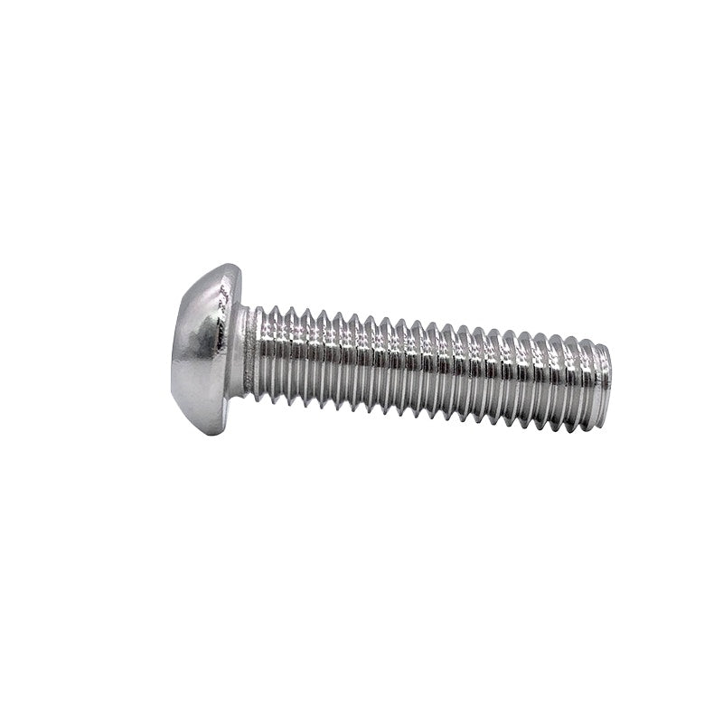 M2.5-M12 304/316 Stainless Steel Exhaust Screw Hex Socket Round Head Hollow Punching Vacuum Through Hole Threaded Screw