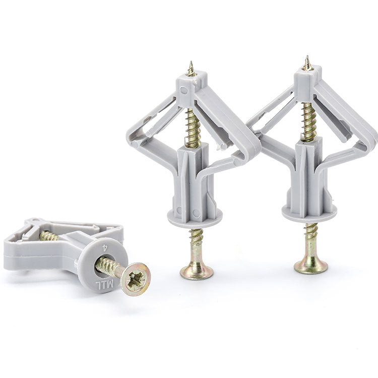 M8 Aircraft Expansion Screw Butterfly Hollow Wall Gypsum Board Plastic Expansion Plug Self-Tapping Anchor