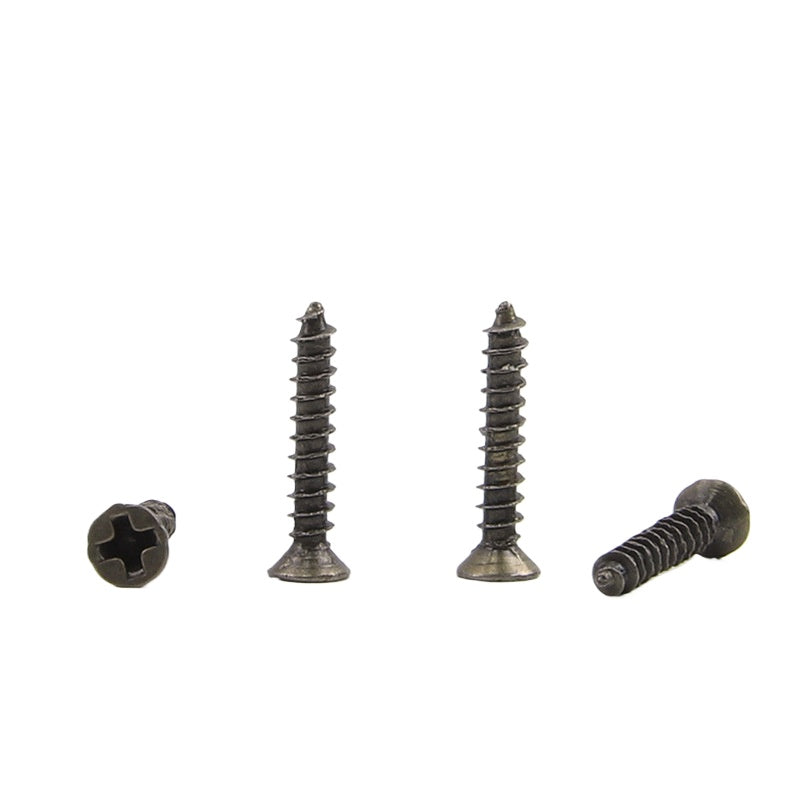 M2 M2.3 M2.6 Bronze-Plated Countersunk Flat Head Cross Self-Tapping Screws  for Woodworking Furniture Assembly DIY Craft Decor Hardware Fixing