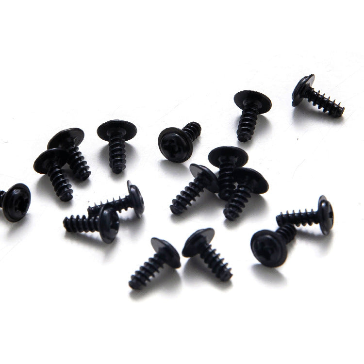 M1.4M2M3M4 Black-plated round head with padded flat tail self-tapping screws Cross pan head with self-tapping screws  for DIY & Electronics