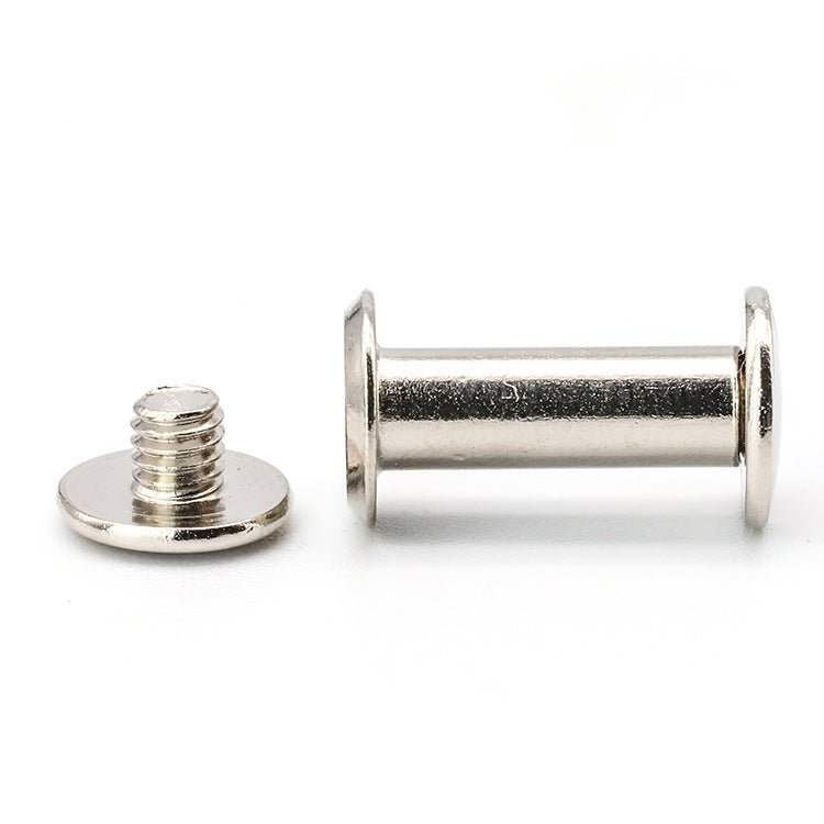 φ3/φ3.5/φ4.5 201 Stainless steel child and mother rivets Flat head pair lock letter nails Hand percussion rivets for Bags, Leather & Crafts