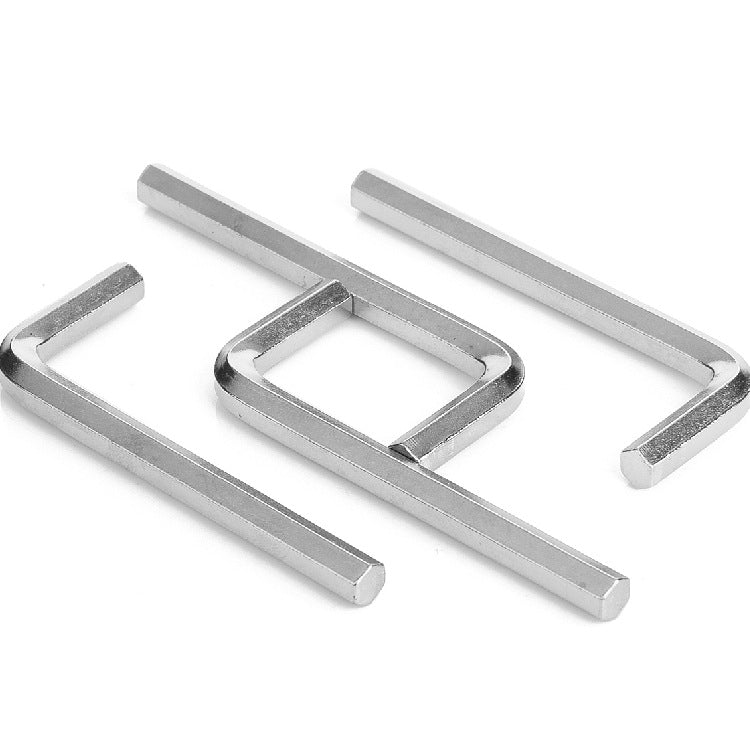 L-Shaped Ball Head Hex Key 2mm Flat Head Single Hex Wrench for DIY Repair Hardware Assembly