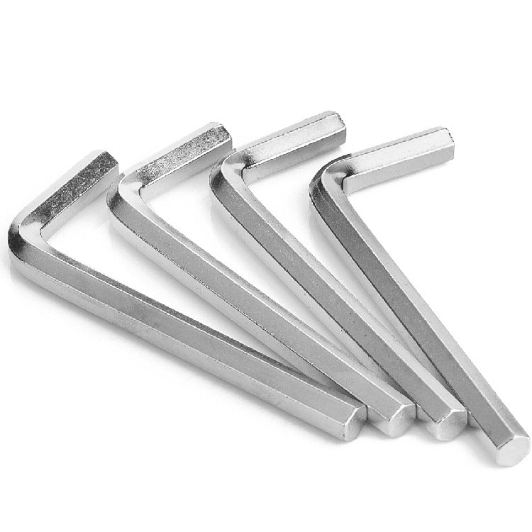 Carbon Steel Imperial US Hexagon Wrench inch Hexagon Wrench Cross Border L Flat Head Hexagon Allen Wrench  for Mechanical & Furniture Assembly
