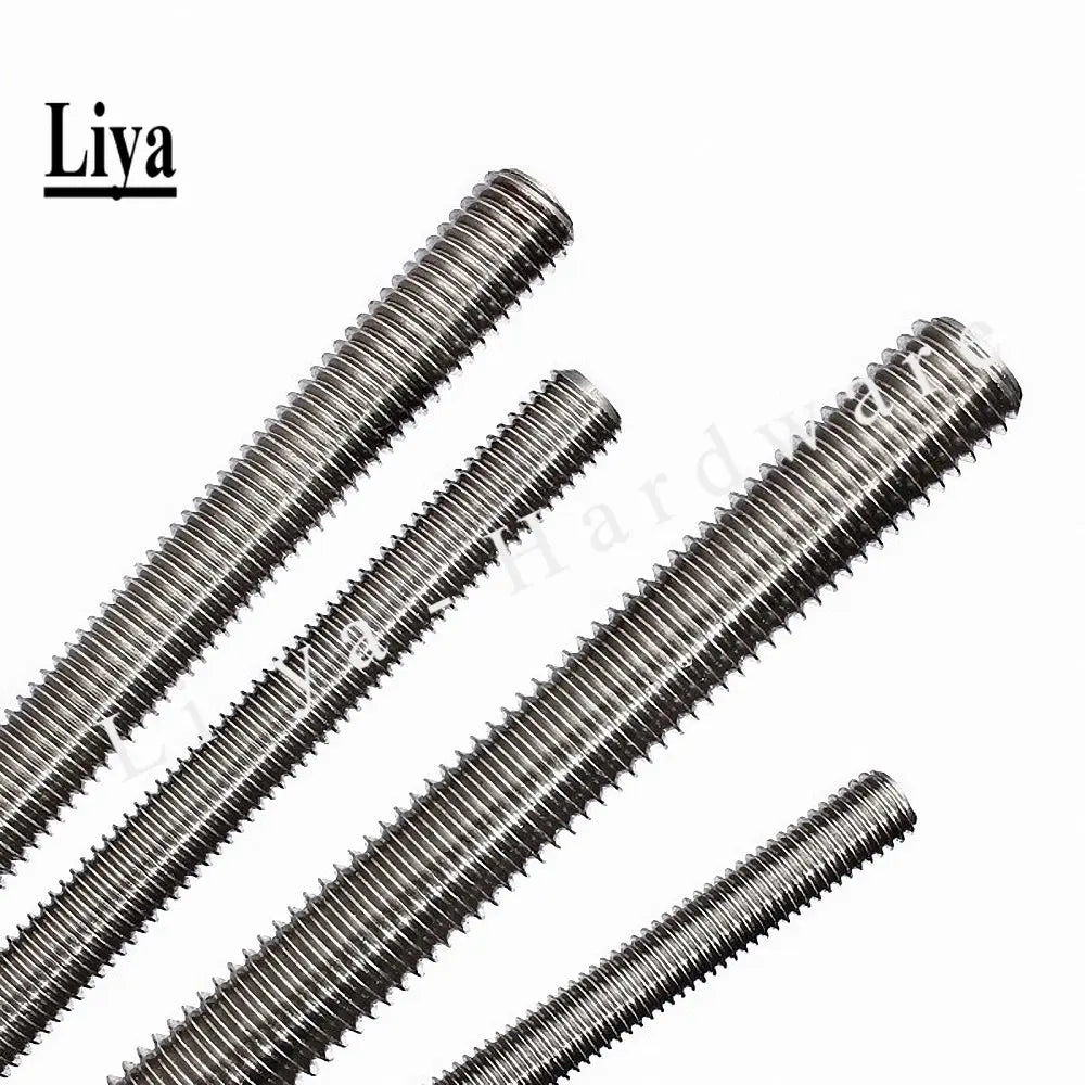 1PCS Left Hand Thread Full-Thread Bar Threaded Rod Screw 304 Stainless Steel M4 M5 M6 M8 M10 M12 M14 - M24 Length 250mm