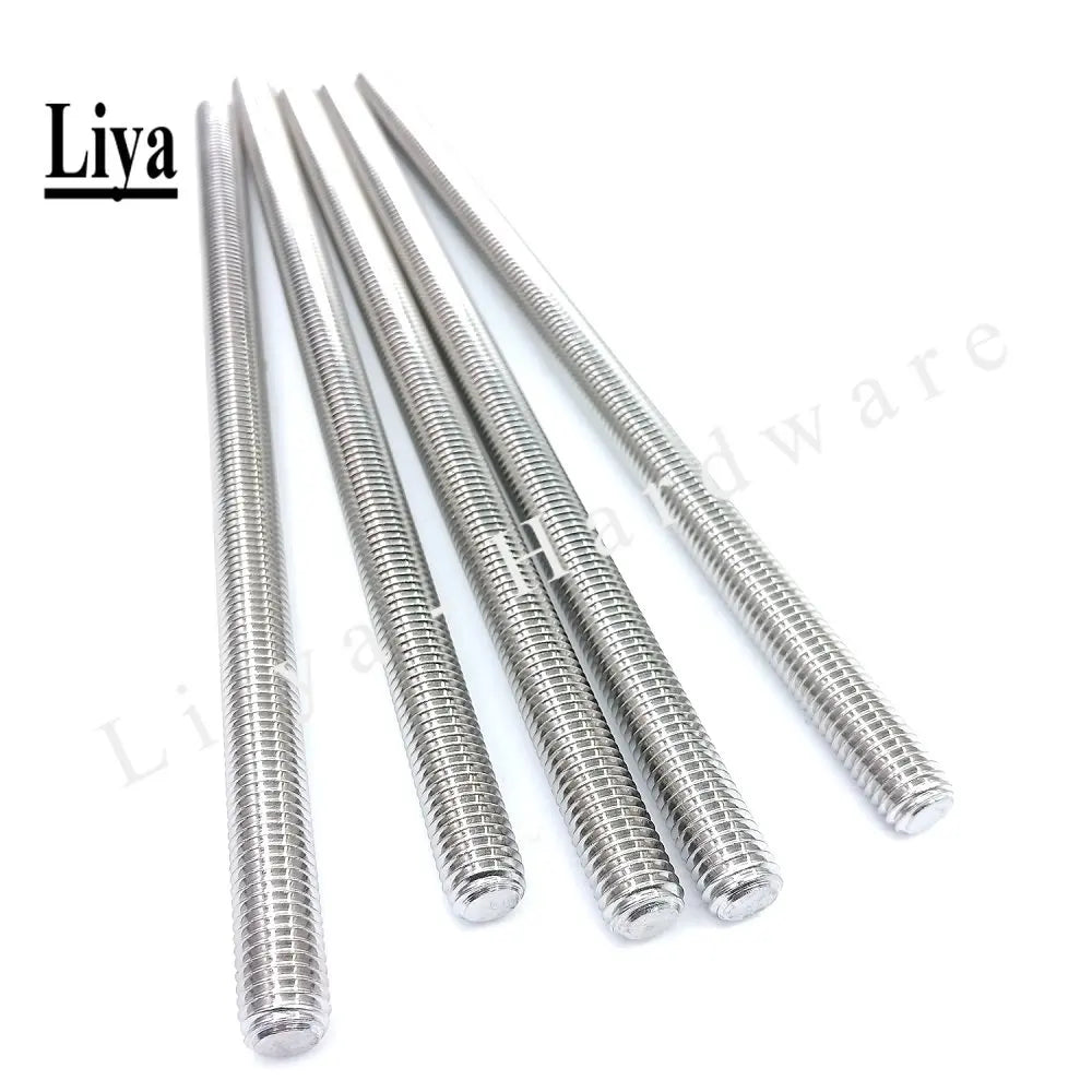 1PCS Left Hand Thread Full-Thread Bar Threaded Rod Screw 304 Stainless Steel M4 M5 M6 M8 M10 M12 M14 - M24 Length 250mm