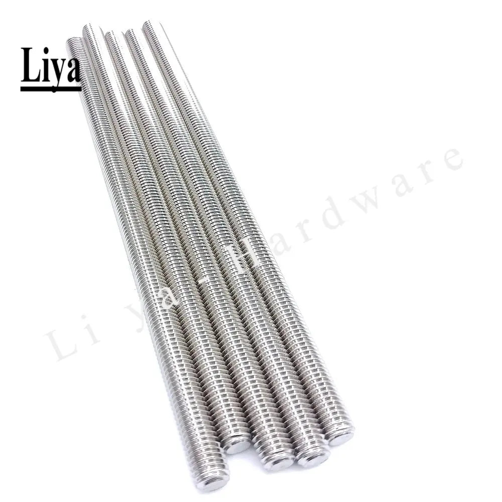 1PCS Left Hand Thread Full-Thread Bar Threaded Rod Screw 304 Stainless Steel M4 M5 M6 M8 M10 M12 M14 - M24 Length 250mm