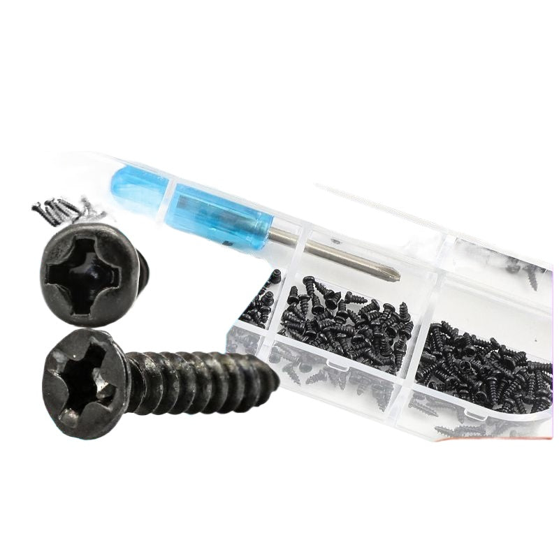 KA + PA round head flat head self-tapping screw set black countersunk head pan head self-tapping screw box for Wood & Furniture Assembly