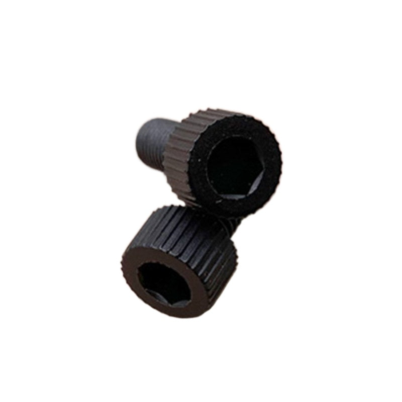 3-12mm White/Black Nylon Screw Hex Socket Cylindrical Head Hollow Through Hole Exhaust Vacuum Fastener