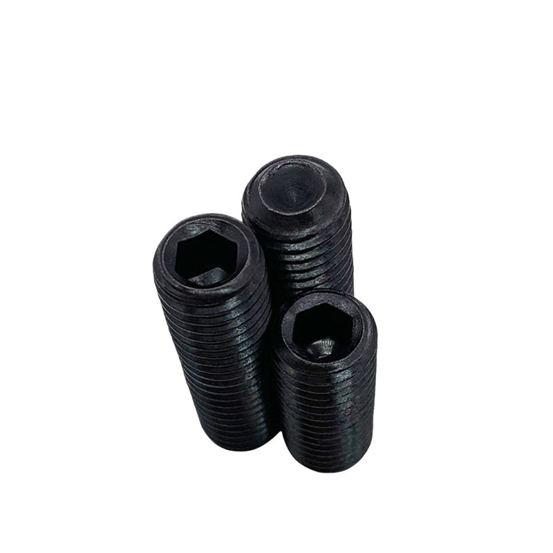 DIN916/GB80 M1.6-M24 Concave End Screw | 12.9 Grade Hex Socket Headless Industrial Set Screw